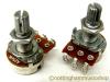 2 x 250K OHM ELECTRIC GUITAR POTENTIOMETERS LONG SHAFT